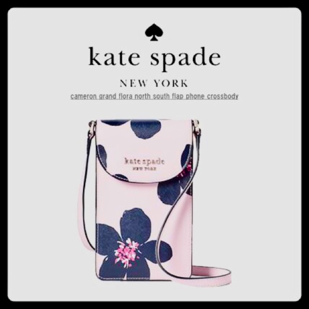 KATE SPADE New York Cameron Grand Flora North south flap crossbody